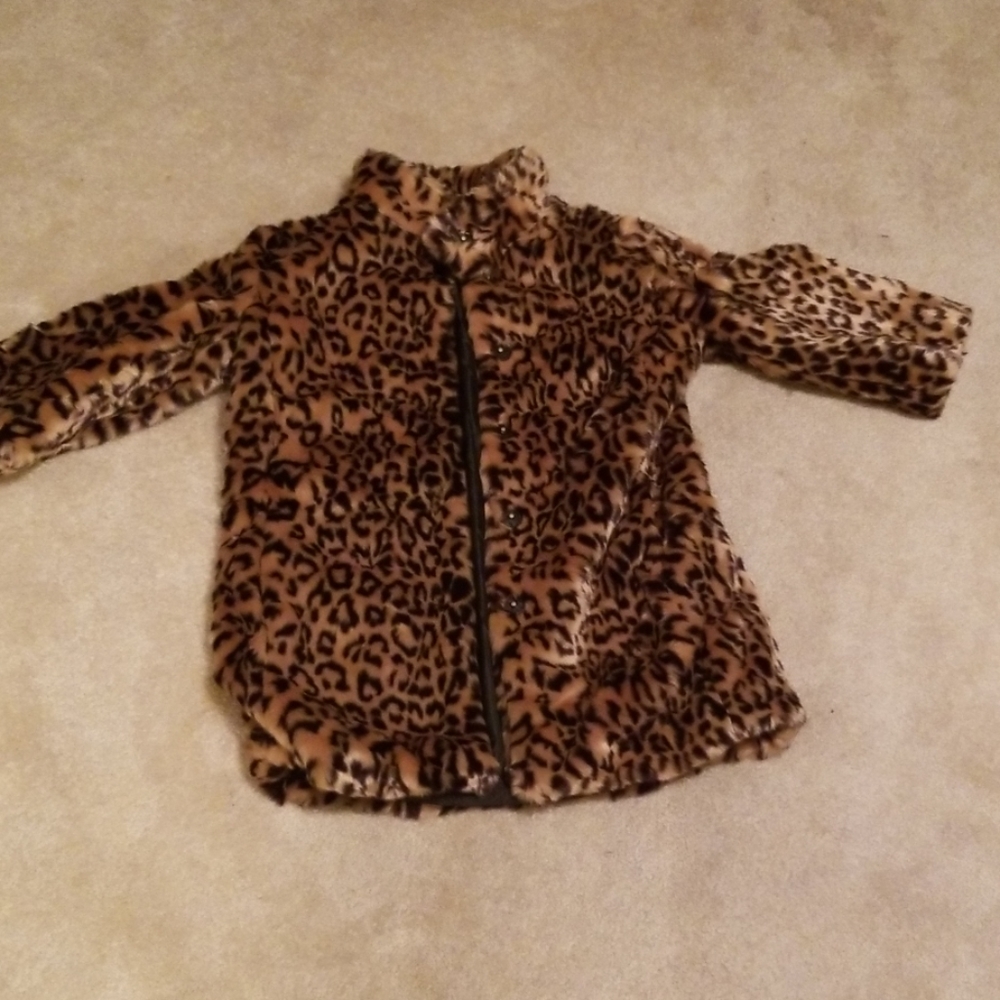 Leopard print coat